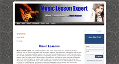 Desktop Screenshot of musiclessonexpert.com